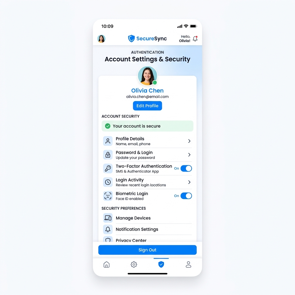 App mockup